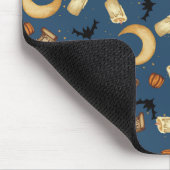 Tapis de souris sorcière Halloween céleste bleu (Coin)