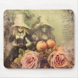 Tapis De Souris Sorcière Halloween vintage