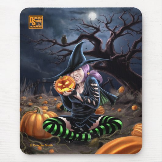 Tapis De Souris Sorcière Mousepad de vampire (Devant)
