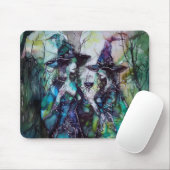 Tapis De Souris Sorcières Boire du vin Musées Whimsical #1 (Avec souris)