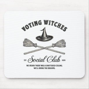 Tapis De Souris Sorcières Électorales Halloween Pour Kamala Femini