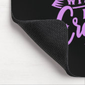 Tapis De Souris Sorcières être fou noir et violet (Coin)