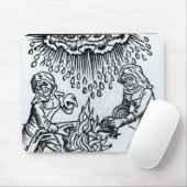 Tapis De Souris Sorcières faisant un charme, 1489 (Avec souris)