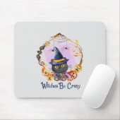 Tapis De Souris Sorcières fous (Avec souris)