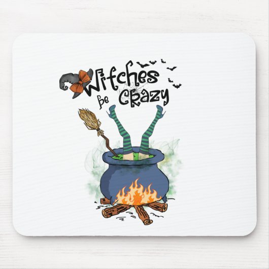 Tapis De Souris Sorcières fous (Devant)