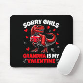 Tapis De Souris Sorry Girls Grandma Is My Valentine Dinosaur Holdi (Avec souris)