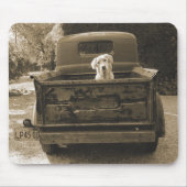 Tapis De Souris Sortez de Dodge - Photo de chien (Devant)