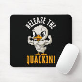 Tapis De Souris Sortez Le Quackin Funny Duck Gym Poids B (Avec souris)