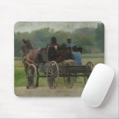 Tapis De Souris Sortie de famille Amish (Avec souris)