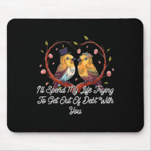 Tapis De Souris Sortir De La Dette Avec Vous Mariage Pun Marié Et