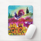 TAPIS DE SOURIS SOUFFLE ET ROOSTER NOIR (Avec souris)