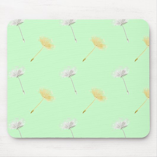 Tapis De Souris Souhaite Mint Dandelion Flowers (Devant)