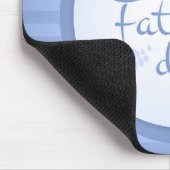 Tapis De Souris Souhaitez-vous fête des pères heureuse texte bleu (Coin)