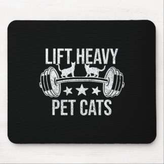 Tapis De Souris Soulever des chats domestiques lourds Culturisme H