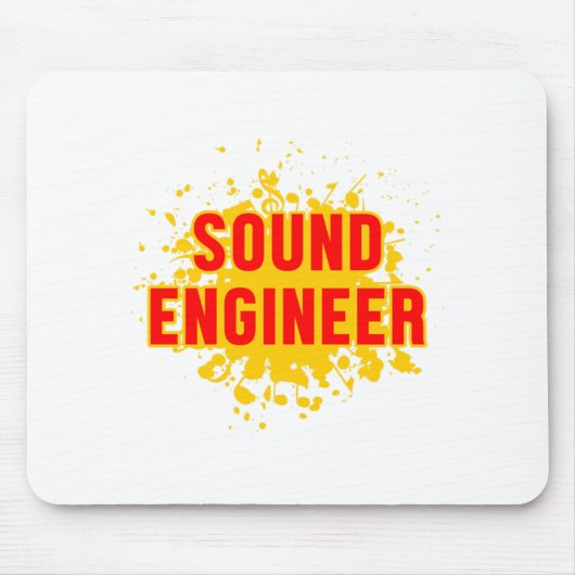 Tapis De Souris Sound Engineer Music Profession Audio Job Gift (Devant)