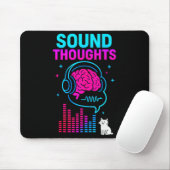 Tapis De Souris Sound Thoughts Stoic Philosophy Minimalist Slogan  (Avec souris)