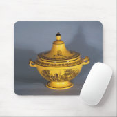 Tapis De Souris Soupière avec la conception noire d'impression, (Avec souris)