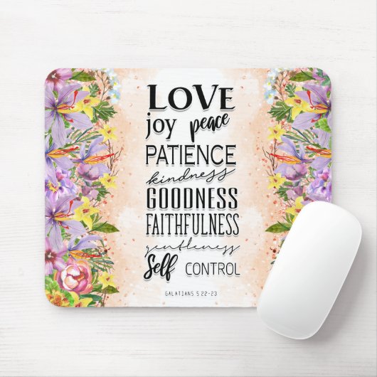 Tapis De Souris source d'inspiration Bible chrétienne Verse (Avec souris)