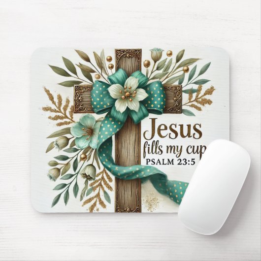 Tapis De Souris source d'inspiration Bible chrétienne Verse (Avec souris)