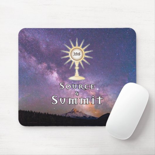 Tapis De Souris Source et Sommet : Sainte Eucharistie (Avec souris)