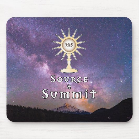 Tapis De Souris Source et Sommet : Sainte Eucharistie (Devant)