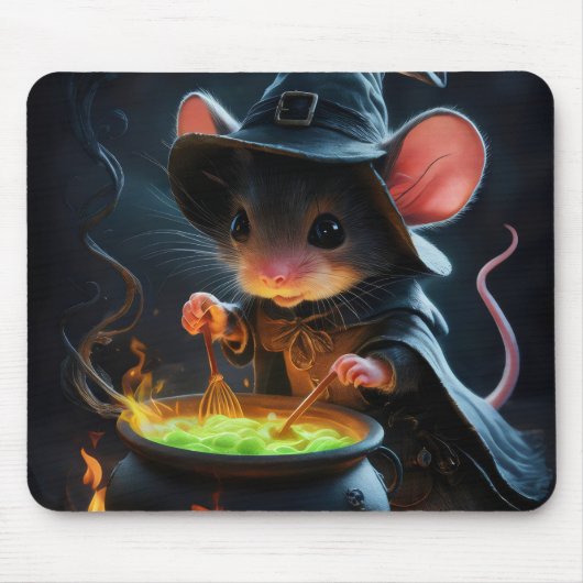 Tapis De Souris Sourcier magicien. (Devant)