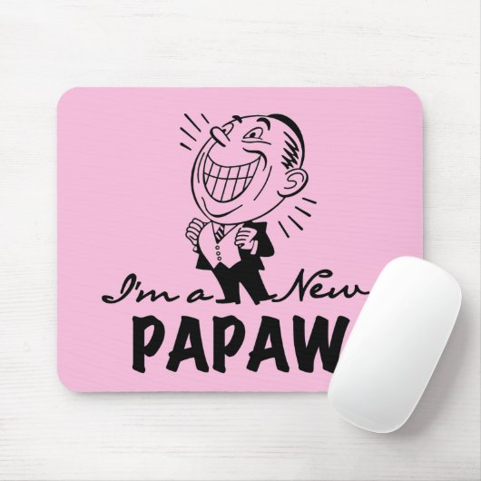 Tapis De Souris Souriant de nouveaux t-shirts et cadeaux Papaw (Avec souris)
