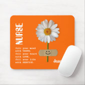 Tapis De Souris Sourire Daisy Infirmière Appréciation Cadeau (Avec souris)