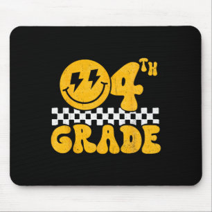 Tapis De Souris Sourire groovy 4e année Professeur de quatrième an