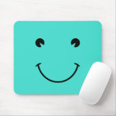 Tapis De Souris Sourire Turquoise (Avec souris)