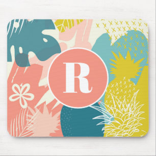 Tapis De Souris Souris à ananas tropical