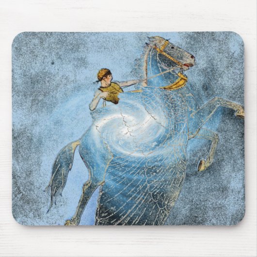 Tapis De Souris Souris à cheval ailé (Devant)