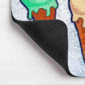 Tapis De Souris Souris à cônes glacés (Coin)