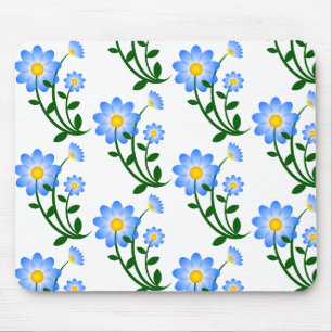 Tapis De Souris Souris à fleurs de printemps