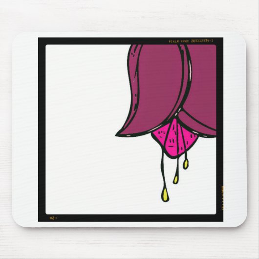 Tapis De Souris Souris à fleurs de tulipe (Devant)