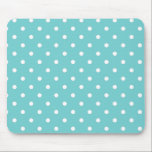 Tapis De Souris Souris à points de la boîte de dialogue Sky Polka<br><div class="desc">Cette magnifique nuance bleue se retrouve dans le ciel tous les jours, car le ciel change fréquemment de couleur. Dans n’importe quel coque, nous n’avons pas pu résister à lui donner un nom amusant comme le ciel turquoise. Nous avons bien sûr fait un motif de point de polka correspondant pour...</div>