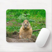 Tapis De Souris Souris à queue noire pour chien de prairie (Avec souris)