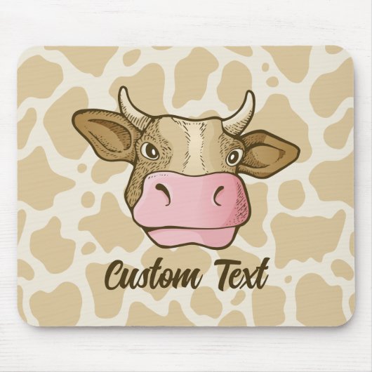 Tapis De Souris Souris à tête de vache (Devant)