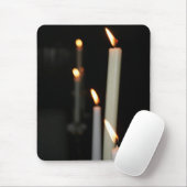 Tapis De Souris Souris avec 3 bougies (Avec souris)