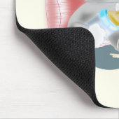 Tapis De Souris Souris avec chat bébé (Coin)
