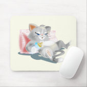 Tapis De Souris Souris avec chat bébé (Avec souris)
