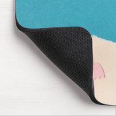 Tapis De Souris Souris avec scène de plage (Coin)