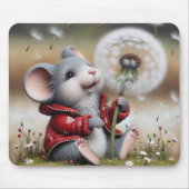 Tapis De Souris Souris avec un pissenlit (Devant)
