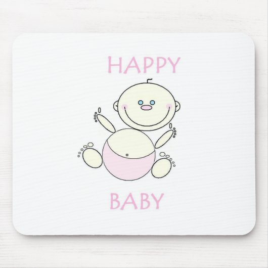 Tapis De Souris Souris, Bébé heureux (Devant)