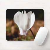 Tapis De Souris Souris blanc Cyclamen (Avec souris)