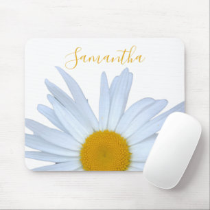 Tapis De Souris Souris Blanc Élégant Jaune Souris Pad
