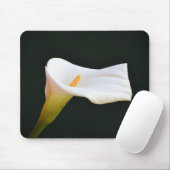 Tapis De Souris Souris Blanche Calla Lily (Avec souris)