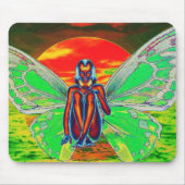 Tapis De Souris Souris bleu coucher de soleil (Devant)