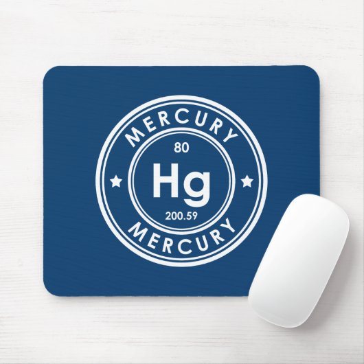 Tapis De Souris Souris bleu élément de mercure (Avec souris)