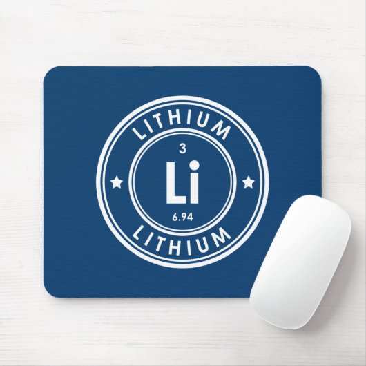 Tapis De Souris Souris bleu Élément Lithium (Avec souris)